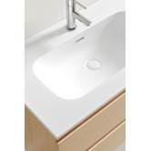 Temple &amp; Webster Havana 800mm Wall Hung Single Vanity with Integrated Basin