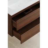 Temple &amp; Webster Havana 800mm Wall Hung Single Vanity with Integrated Basin