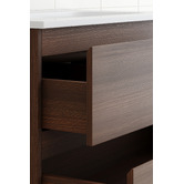 Temple &amp; Webster Havana 800mm Wall Hung Single Vanity with Integrated Basin