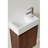 Temple &amp; Webster Havana 400mm Wall Hung Single Vanity with Integrated Basin