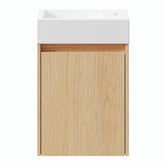 Temple &amp; Webster Havana 400mm Wall Hung Single Vanity with Integrated Basin