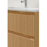 Temple &amp; Webster Panama 800mm Wall Hung Single Vanity with Integrated Basin