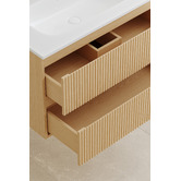 Temple &amp; Webster Panama 800mm Wall Hung Single Vanity with Integrated Basin