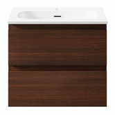 Temple &amp; Webster Havana 600mm Wall Hung Single Vanity with Integrated Basin