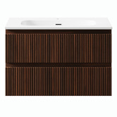 Temple &amp; Webster Panama 800mm Wall Hung Single Vanity with Integrated Basin