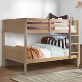 Temple &amp; Webster Oakley Rattan King Single Bunk Bed
