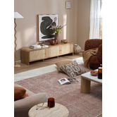 Temple &amp; Webster Maxine Curved Rattan TV Unit