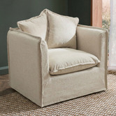 Temple &amp; Webster Montauk Upholstered Slipcover Armchair