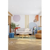 Temple &amp; Webster Giselle 3 Seater Velvet Sofa