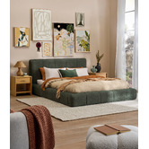 Temple &amp; Webster Coco Upholstered Bed