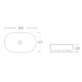 Temple &amp; Webster Kiora 500mm Pill Ceramic Above Counter Basin