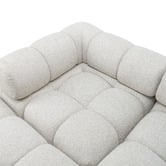Temple &amp; Webster Levi 4 Seater Boucle Modular Sofa &amp; Ottoman Set