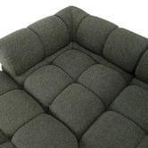 Temple &amp; Webster Levi 4 Seater Boucle Modular Sofa &amp; Ottoman Set