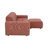 Temple &amp; Webster Quinn 3 Seater Chenille Sofa &amp; Ottoman Set