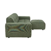 Temple &amp; Webster Quinn 3 Seater Chenille Sofa &amp; Ottoman Set