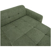 Temple &amp; Webster Quinn 5 Seater Chenille Modular Sofa with Double Chaise