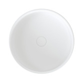 Temple &amp; Webster Cosmo 390mm Matte White Round Ceramic Above Counter Basin