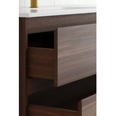 Temple &amp; Webster Havana 1200mm Wall Hung Single Vanity with Integrated Basin