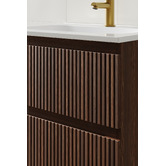 Temple &amp; Webster Panama 600mm Wall Hung Single Vanity with Integrated Basin
