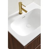 Temple &amp; Webster Panama 600mm Wall Hung Single Vanity with Integrated Basin