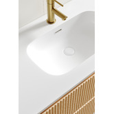 Temple &amp; Webster Panama 1200mm Wall Hung Single Vanity with Integrated Basin