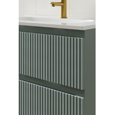 Temple &amp; Webster Panama 800mm Wall Hung Single Vanity with Integrated Basin