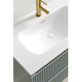 Temple &amp; Webster Panama 800mm Wall Hung Single Vanity with Integrated Basin