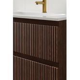 Temple &amp; Webster Panama 800mm Wall Hung Single Vanity with Integrated Basin