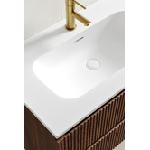 Temple &amp; Webster Panama 800mm Wall Hung Single Vanity with Integrated Basin