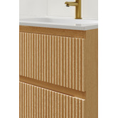 Temple &amp; Webster Panama 600mm Wall Hung Single Vanity with Integrated Basin