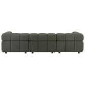 Temple &amp; Webster Levi 4 Seater Boucle Modular Sofa &amp; Ottoman Set