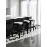 Temple &amp; Webster 65cm Reid Boucle Counter Stool
