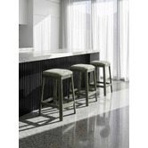Temple &amp; Webster 65cm Reid Boucle Counter Stool