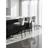 Temple &amp; Webster 66cm Petra Upholstered Bar Stools
