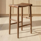 Temple &amp; Webster 65cm Kobe Ash Wood Barstool