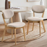 Temple &amp; Webster Meera Solid Rubberwood Dining Chairs