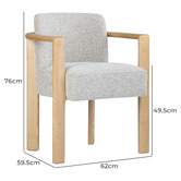 Temple &amp; Webster Ramsay Upholstered Dining Chair