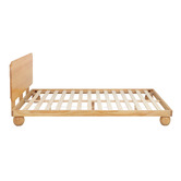 Temple &amp; Webster Bobble Pine Wood Ball Foot Bed