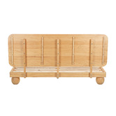 Temple &amp; Webster Bobble Pine Wood Ball Foot Bed