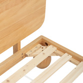 Temple &amp; Webster Bobble Pine Wood Ball Foot Bed