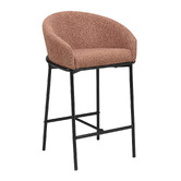 Temple &amp; Webster 65cm Tammy Boucle Counter Stool