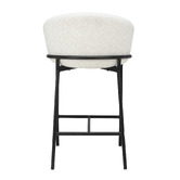 Temple &amp; Webster 65cm Tammy Boucle Counter Stool
