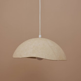 Temple &amp; Webster Jagger Organic Travertine-look Pendant Light