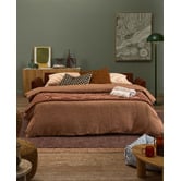 Temple &amp; Webster Softy Premium 3 Seater Queen Velvet Sofa Bed