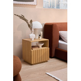 Temple &amp; Webster Mia Mango Wood Bedside Table