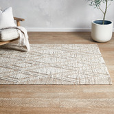 Temple &amp; Webster Sol Hand-Woven Jute &amp; Wool Rug