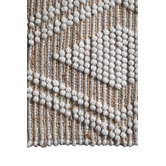 Temple &amp; Webster Sol Hand-Woven Jute &amp; Wool Rug