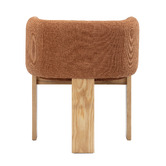 Temple &amp; Webster Benji Upholstered Ash Wood Dining Chair