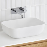 Temple &amp; Webster Sabina 460mm Rectangular Ceramic Above Counter Basin
