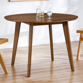 Temple &amp; Webster Larsen Round Wooden Dining Table